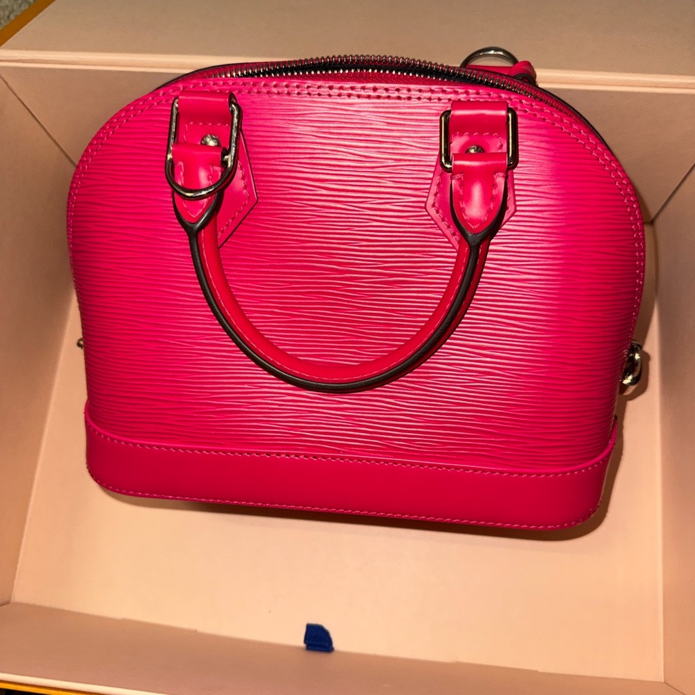 Authentic Louis Vuitton Alma BB in Hot Pink Epi Leather